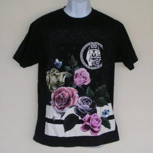 LAST KINGS Tshirt,  Roses & Pharoah, Black, Short sleeves
